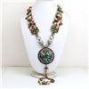 Image 1 : Tibet Natural Stone Tribal Queen Royal Necklace