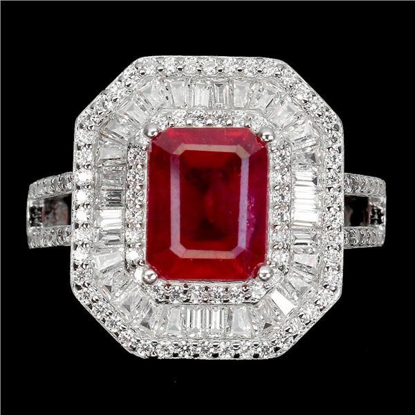 Natural Stunning Red Ruby Ring