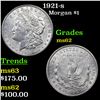 Image 1 : 1921-s Morgan Dollar $1 Grades Select Unc