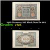 Image 1 : 1920 Germany 100 Mark Note P# 69A Grades vf+