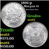 Image 1 : 1891-p Morgan Dollar $1 Grades Select Unc