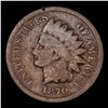 Image 2 : 1870 Indian Cent 1c Grades vg, very good