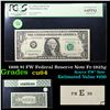 Image 1 : 1999 $1 FW Federal Reserve Note Fr-1925g Graded cu64 By PCGS