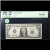 Image 2 : 1999 $1 FW Federal Reserve Note Fr-1925g Graded cu64 By PCGS