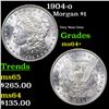Image 1 : 1904-o Morgan Dollar $1 Grades Choice+ Unc