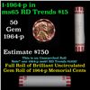 Image 1 : Shotgun Lincoln 1c roll, 1964-p 50 pcs Bank Wrapper.