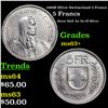 Image 1 : 1966B Silver Switzerland 5 Francs Grades Select+ Unc