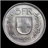 Image 3 : 1966B Silver Switzerland 5 Francs Grades Select+ Unc