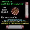 Image 1 : Shotgun Lincoln 1c roll, 1969-d 50 pcs Bank Wrapper.
