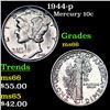 Image 1 : 1944-p Mercury Dime 10c Grades GEM+ Unc