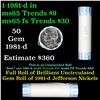 Image 1 : Bank Style Shotgun Uncirculated Jefferson 5c roll, 1981-d 40 pcs