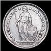 Image 2 : 1943B Switzerland 1/2 Franc 1/2f KM# 23 Grades Select Unc