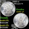 Image 1 : 1885-o Morgan Dollar $1 Grades Select Unc+ PL