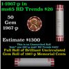Image 1 : Shotgun Lincoln 1c roll, 1967-p 50 pcs Bank Wrapper.