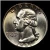 Image 2 : 1951-p Washington Quarter 25c Grades GEM++ Unc