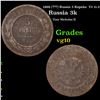 1898 (???) Russia 3 Kopeks  Y# 11.2 Grades vg+