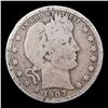 Image 2 : 1907-p Barber Quarter 25c Grades vg, very good