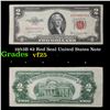 1953B $2 Red Seal United States Note Grades vf+
