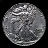 Image 2 : 1942-p Walking Liberty Half Dollar 50c Grades Select+ Unc