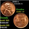 1941-s Lincoln Cent 1c Grades GEM++ RD