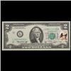 Image 2 : 1976 $2 Federal Reserve Note 1st Day of Issue, with Stamp Grades Gem CU