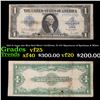 1923 $1 large size Blue Seal Silver Certificate, Fr-237 Signatures of Speelman & White Grades vf+