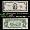 Image 1 : 1953 **Star Note** $2 Red Seal United States Note Grades Select CU