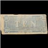 Image 3 : 1864 $10 Confederate Note, T68 Grades xf+