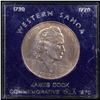 Image 2 : 1970 Western Samoa One Tala $1. Commemorative James Cook Coin.  KM#?9