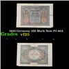Image 1 : 1920 Germany 100 Mark Note P# 69A Grades vf+