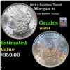 1884-o Morgan Dollar Rainbow Toned $1 Graded ms64 By SEGS