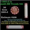 Image 1 : Shotgun Lincoln 1c roll, 1995-d 50 pcs Bank Wrapper.