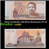 2014 Cambodia 100 Riels Banknote P# 65 Grades Gem+ CU
