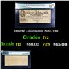 Image 1 : 1862 $2 Confederate Note, T42 Graded f12 By PMG