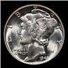 Image 2 : 1943-p Mercury Dime 10c Grades GEM+ Unc