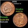 Image 1 : 1906 Indian Cent 1c Grades Choice Unc BN