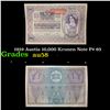 1919 Austia 10,000 Kronen Note P# 65 Grades Choice AU/BU Slider