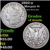 1892-o Morgan Dollar $1 Grades vf details
