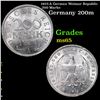 1923-A German Weimar Republic 200 Marks Grades GEM Unc