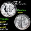 Image 1 : 1944-p Mercury Dime 10c Grades GEM++ Unc