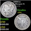 1894-o Morgan Dollar $1 Grades vf++