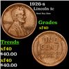 1926-s Lincoln Cent 1c Grades xf