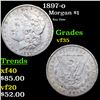 1897-o Morgan Dollar $1 Grades vf++