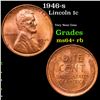 1946-s Lincoln Cent 1c Grades Choice+ Unc RB