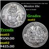 1873 (Pi O) Mexico 25 Centavos Silver KM# 406.8 Grades Select Unc
