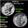 Image 1 : 1945-p Mercury Dime 10c Grades GEM++ Unc