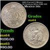 1907 (Curved 7) Mexico 50 Centavos Silver KM# 445 Grades Choice Unc