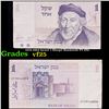 1978-1984 Israel 1 Sheqel Banknote P# 43a Grades vf+