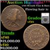 ***Auction Highlight*** 1793 Wreath Vine & Bars Flowing Hair large cent 1c Graded vf25 By SEGS (fc)