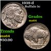 Image 1 : 1938-d Buffalo Nickel 5c Grades Choice Unc